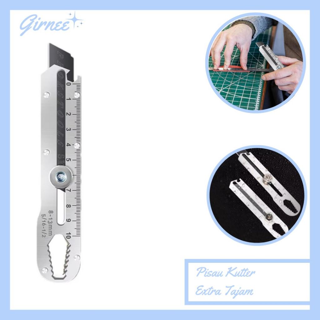 

Pisau Cutter Ekstra Tajam/Cutter Stainless Besar/