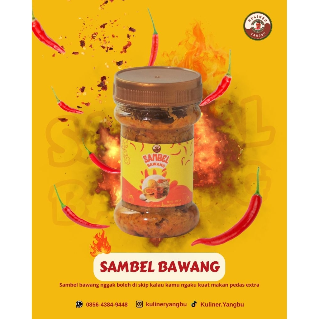 

Sambel Bawang Kuliner Yangbu pedas sadizz homemade halal tanpa pengawet sintetis 120/170gr