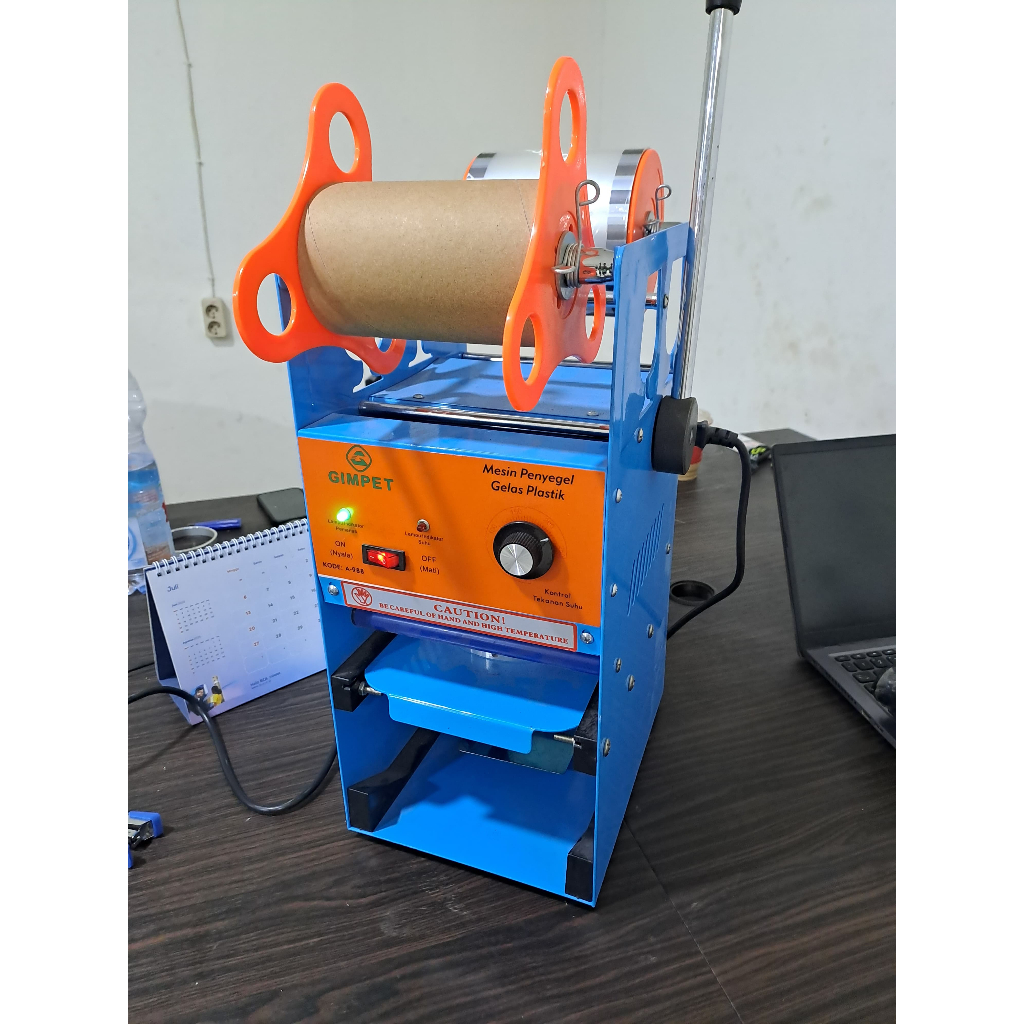 Cup Sealer Semua Ukuran Cup 8 - 18 Oz Mesin Cup Sealer Machine Alat penutup minuman Mesin Press Gela