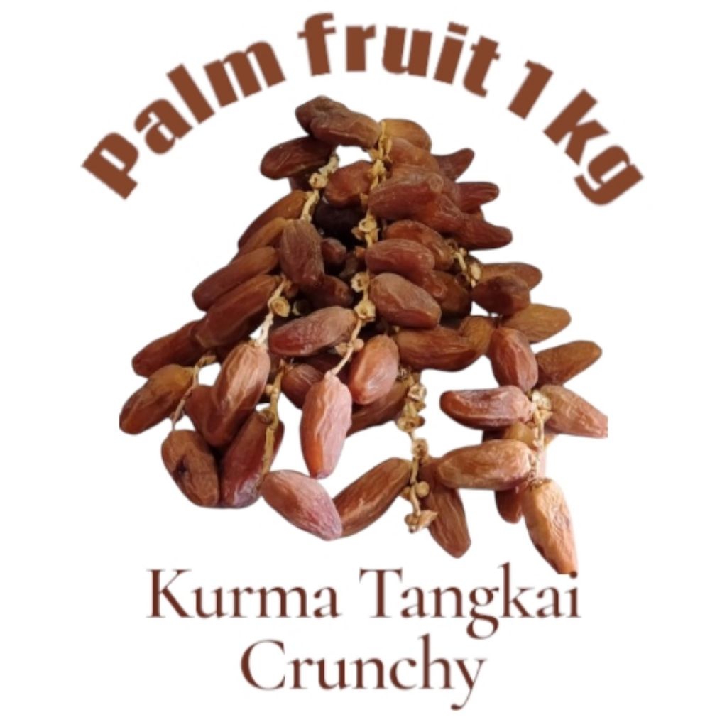 

Promo Kurma Palm fruit Crunchy 1 kg#Tunisia Tangkai.