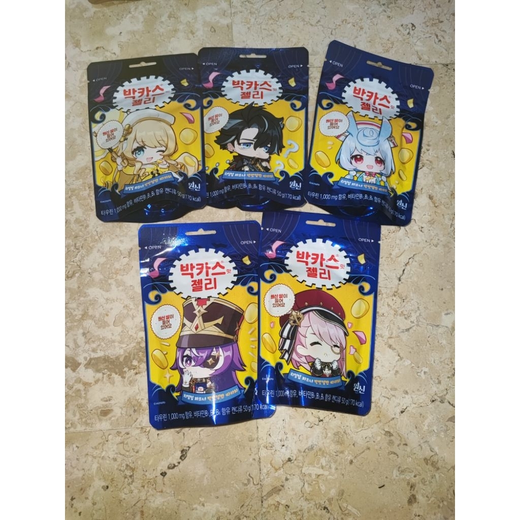 Permen Jelly Korea Bacchus x Genshin Impact