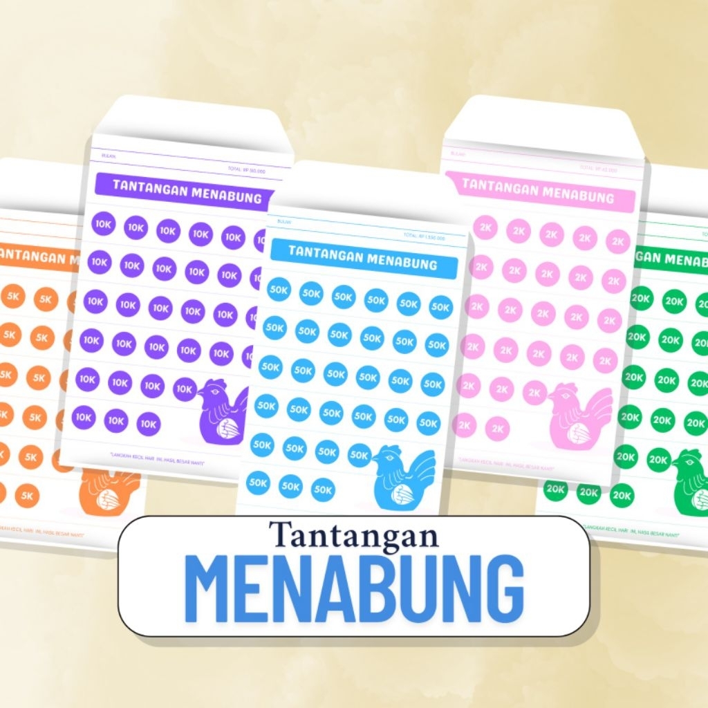 

TANTANGAN MENABUNG AMPLOP SAVED MONEY CHALLANGE