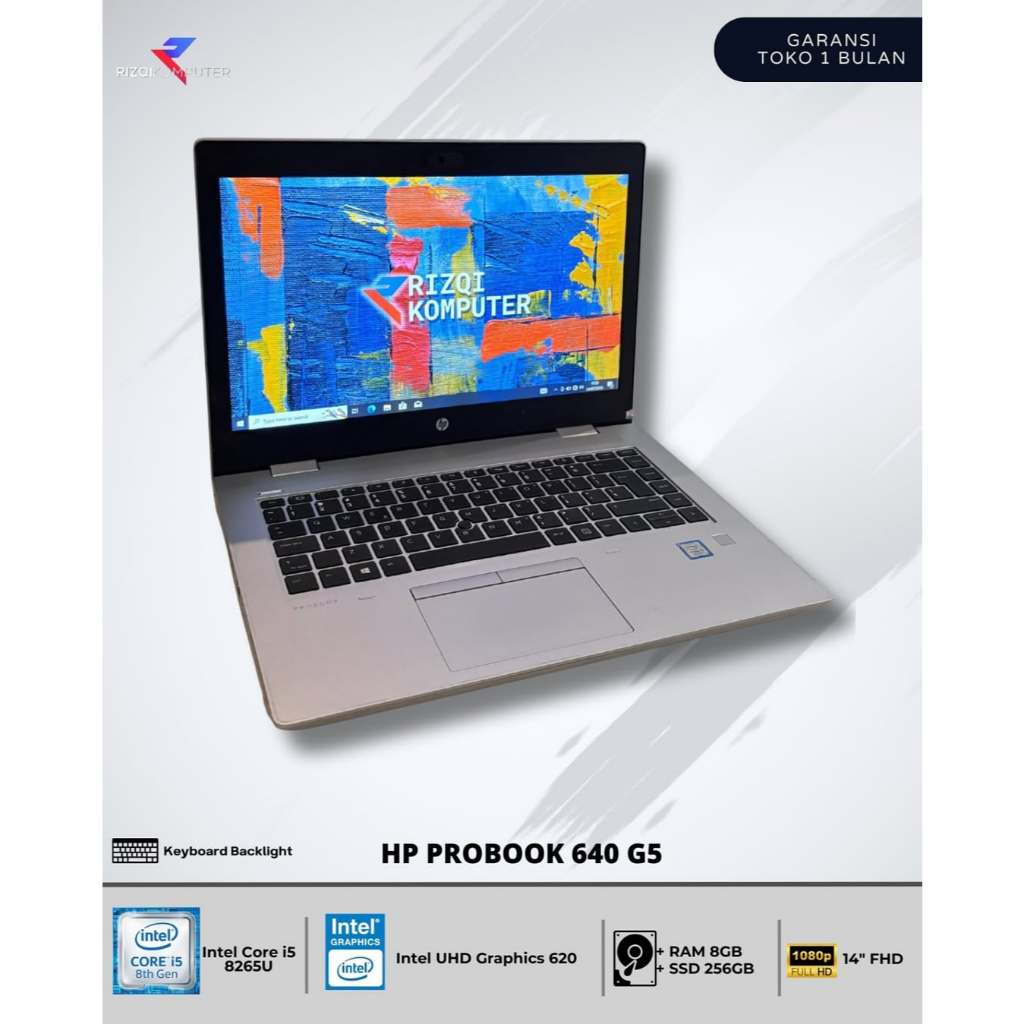 HP ProBook 640 G5 Intel Core i5-8265U Ram 8GB SSD 256GB all