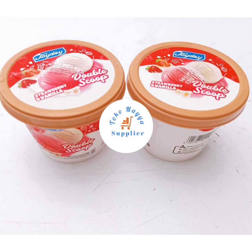

Es Krim Joyday Double Scoop Strawberry Vanilla
