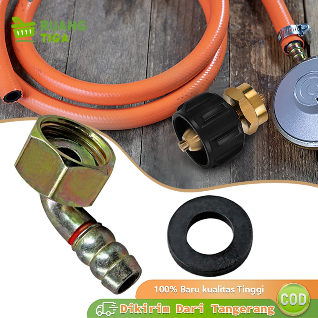 Nepel Selang Gas Sambungan Selang Gas Kompor Roaster L Drat Dalam Kuningan Macam Merek Kompor Tanam