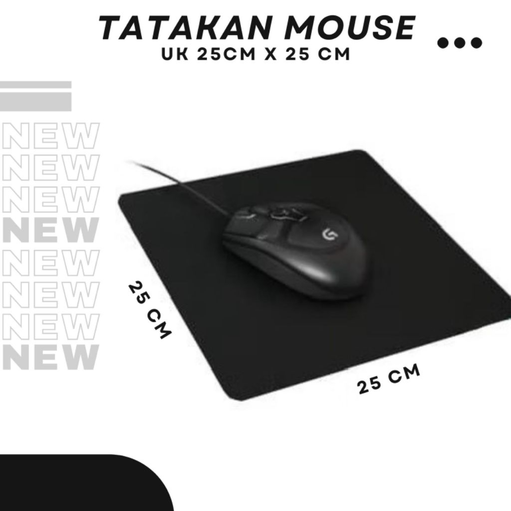 Mousepad Kecil Ukuran 25cm x 25cm / Mousepad Polos / Mousepad Polos Kecil / Mousepad Hitam / Mousepa