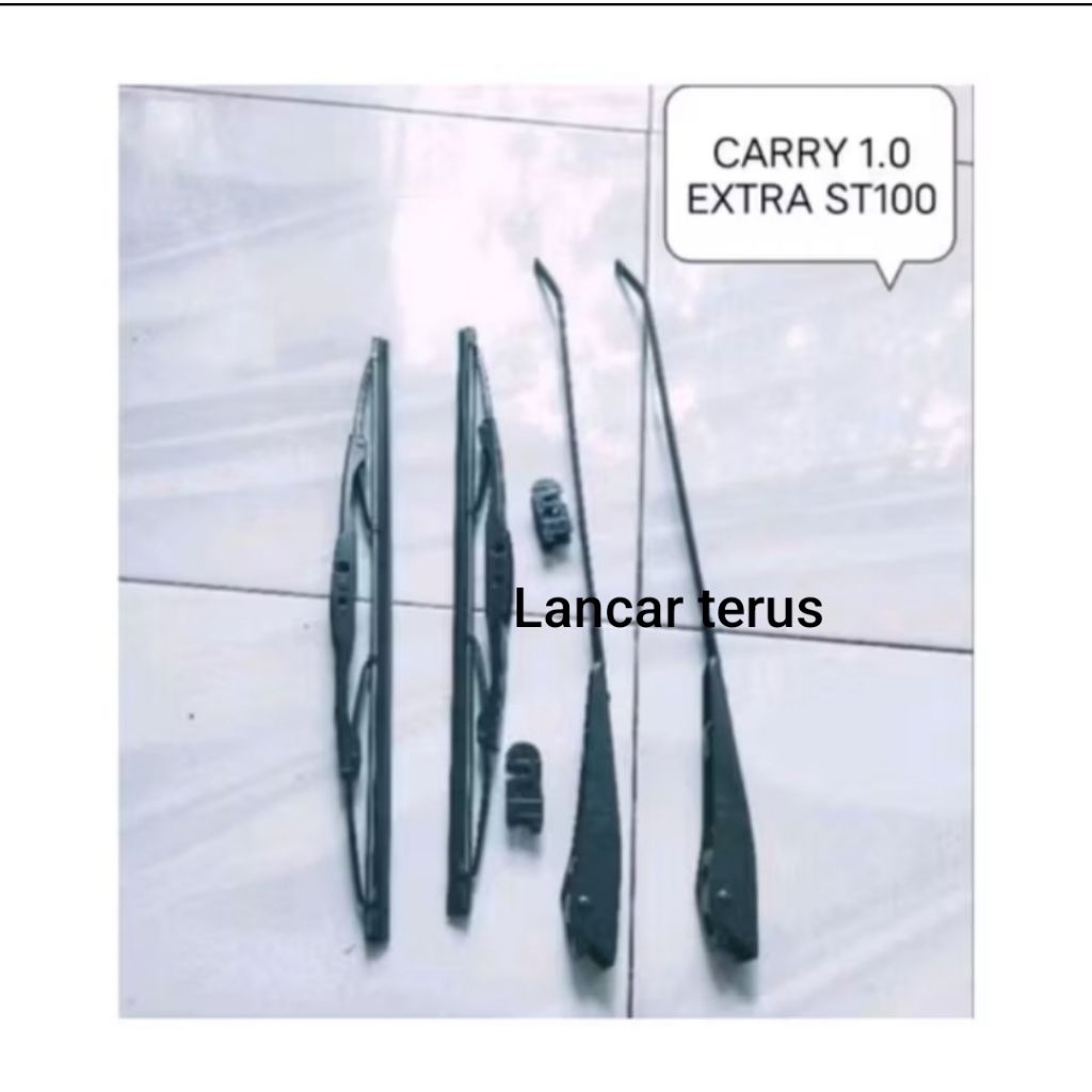 1set stang wiper, Wiper arm carry extra plus wiper gagang wiper carry 1.0 plus karet