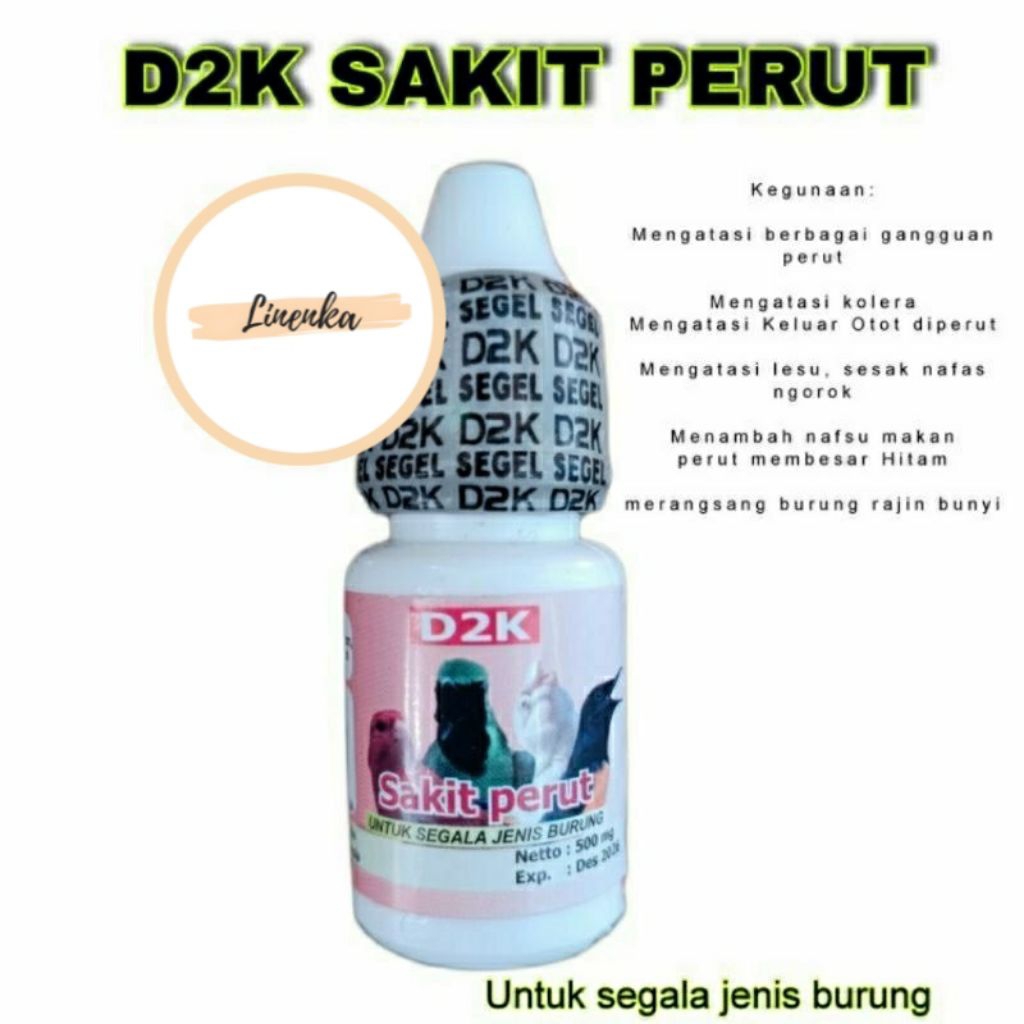 D2K SAKIT PERUT OBAT BURUNG SAKIT GANGGUAN PENCERNAAN