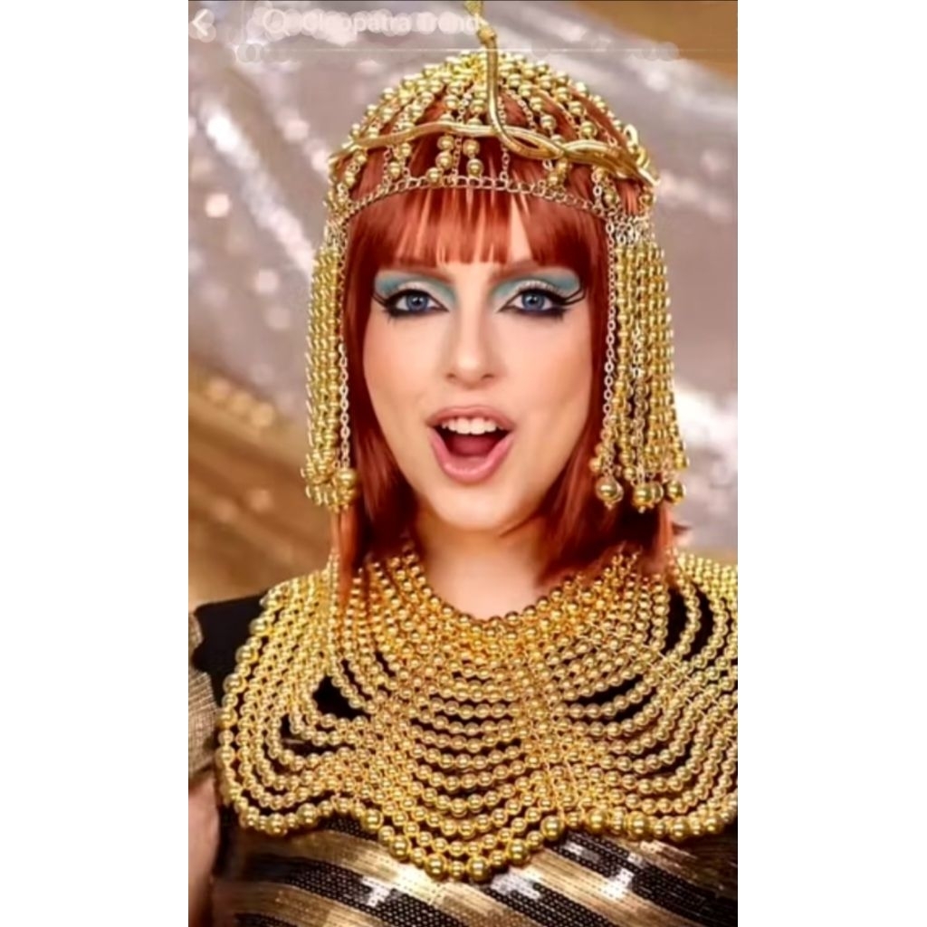 Wig Cleopatra Headpiece Cleopatra Aksesoris Cleopatra Aksesoris Kepala Ular