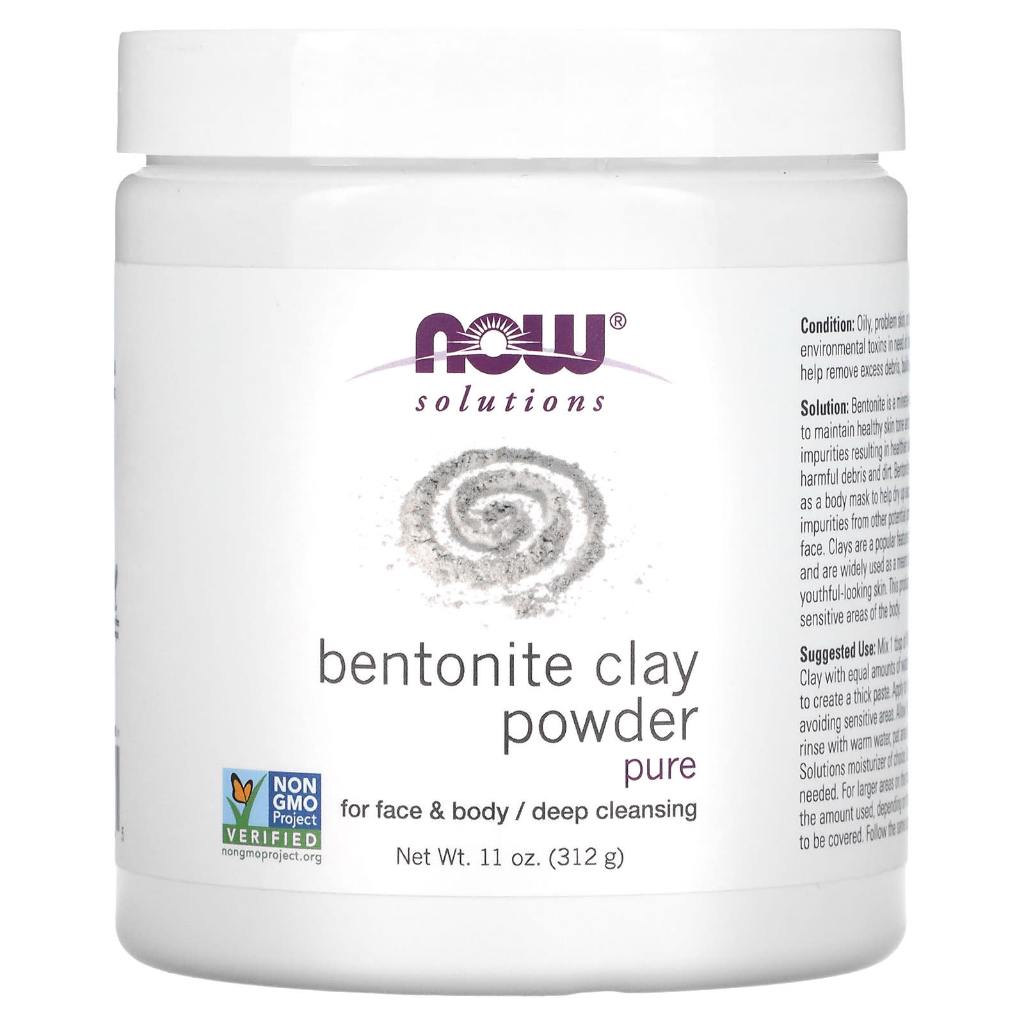 NOW Foods Bentonite Clay Powder Pure 312 g