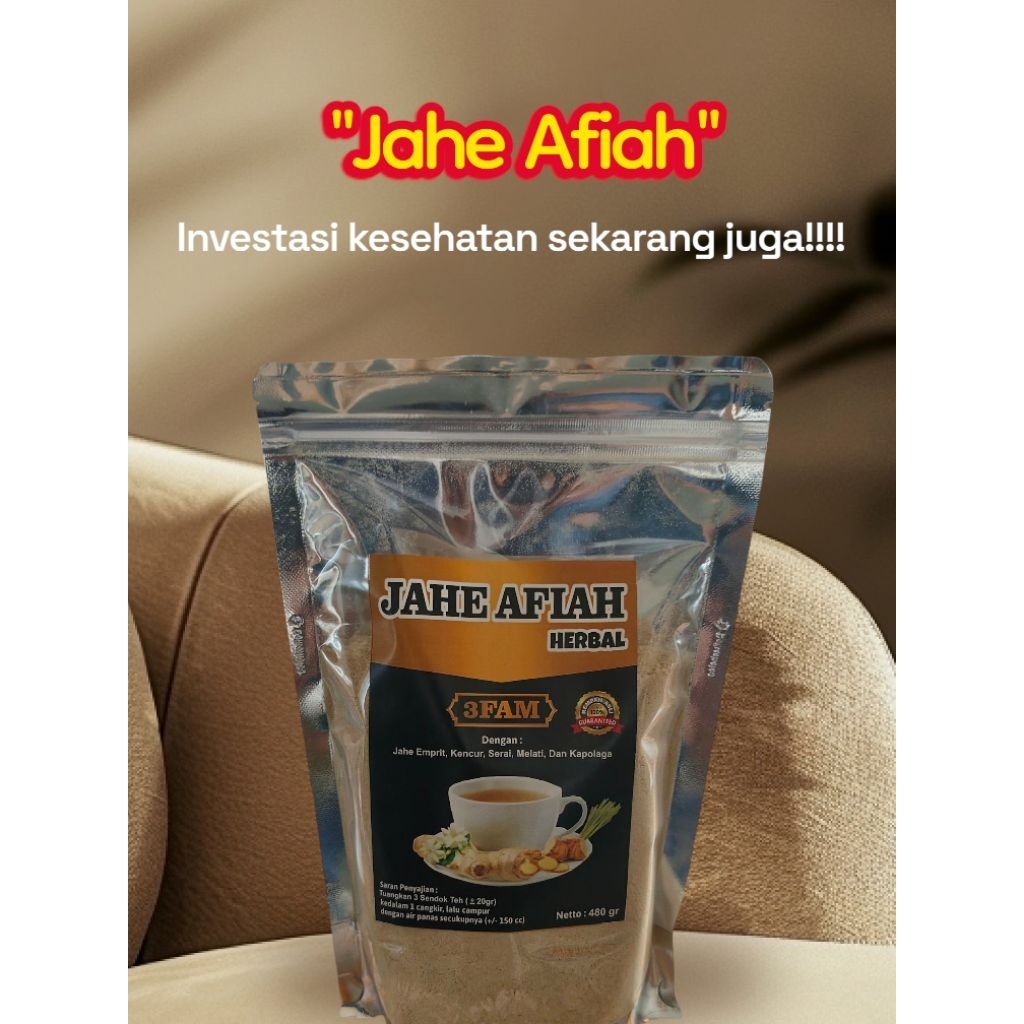 

RAMUAN ORGANIK MINUMAN SERBUK JAHE AFIAH KENCUR SERAI SEREH KAPULAGA