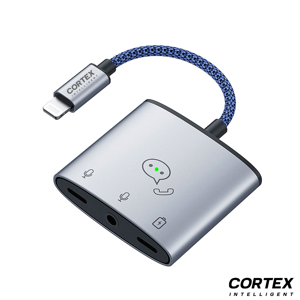 CORTEX intelligent - MH382 Splitter iPhone LIGHTNING to Dual LIGHTNING & JACK 3.5MM Support Live Gam