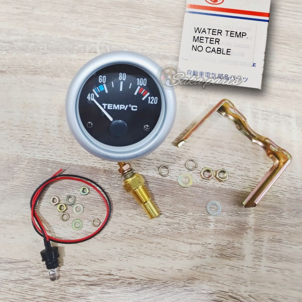 Meter Ampere Panas / Ampere Meter Temperatur Suhu Air Untuk Mobil & Mesin Universal