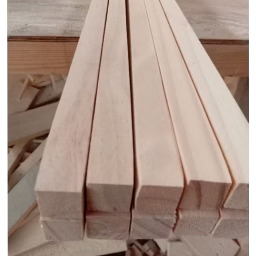 KASO KAYU MAHONI 3cm X 3cm HALUS SIAP PAKE