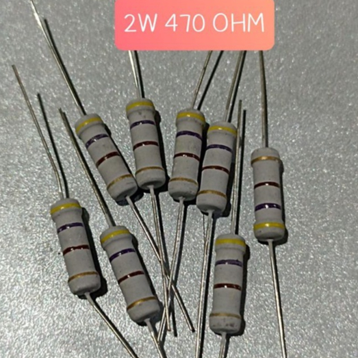 10BUAh RESISTOR 2WATT 470 OHM 2 WATT 470 OHM 2W 470OHM