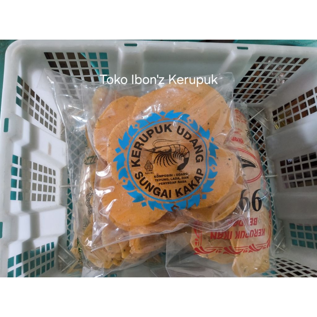 

Kerupuk Udang Sungai Kakap Pontianak 350 gram – Stik & Keping