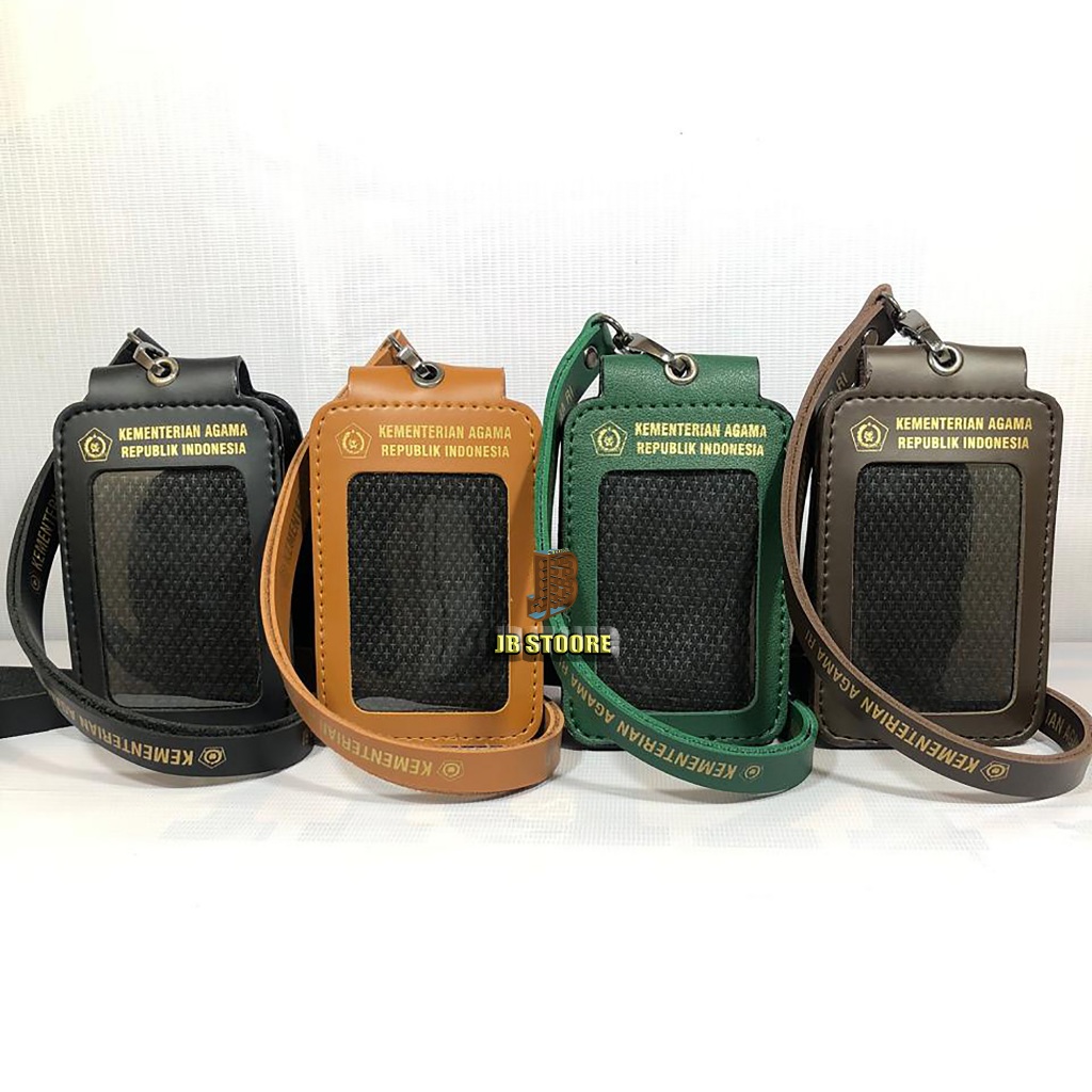 

Tempat Id Card KEMENAG Saku Kulit 2Sisi / Id Card Kemenag Lipat Magnet / name tag kemenag saku lipat
