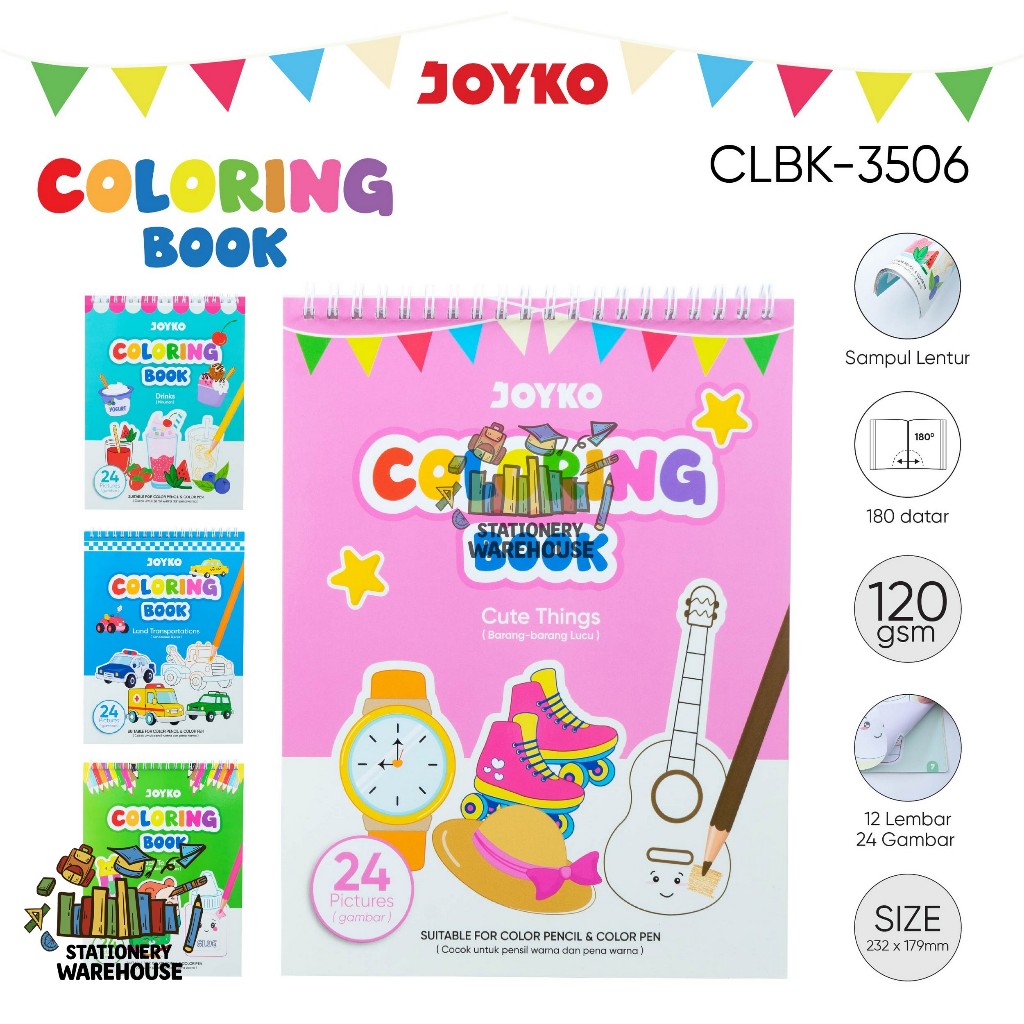 

Buku Mewarnai JOYKO Coloring Book CLBK-3506