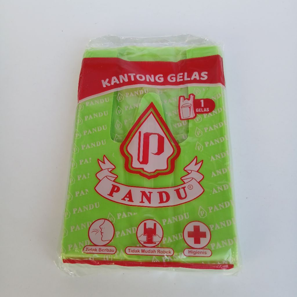 Kantong Kresek Berwarna 1 Cup Merk Pandu - Kantong Gelas Murah