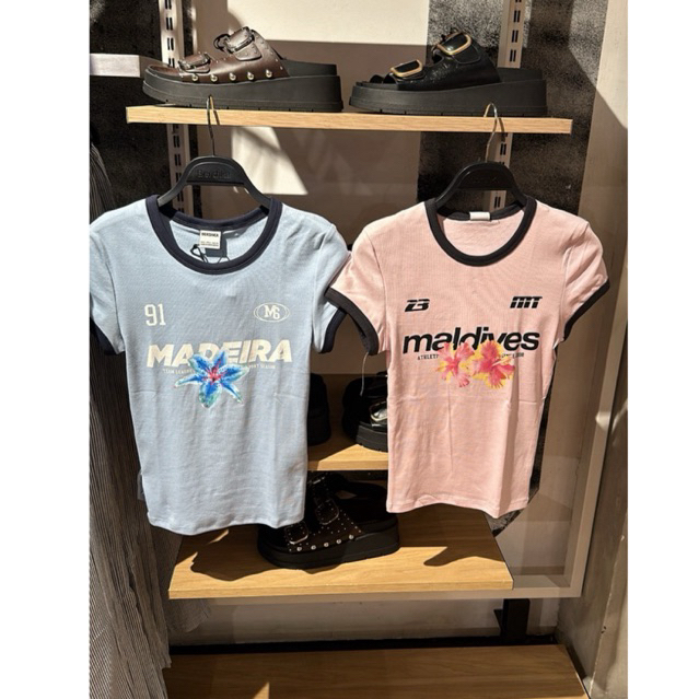 TSHIRT BERSHKA CROP