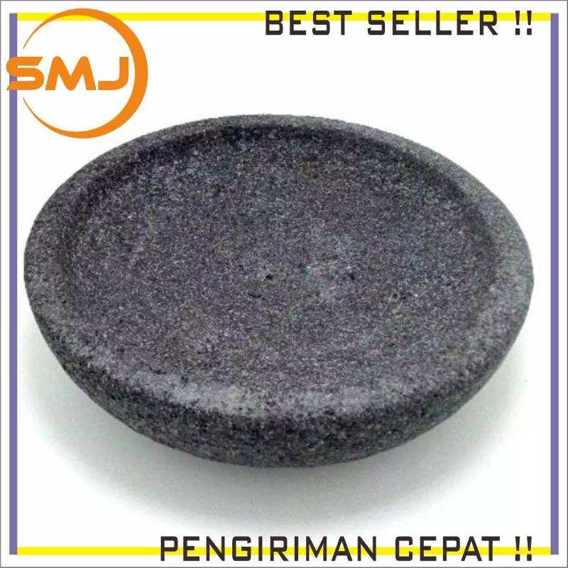 KHUSUS INSTAN Cobek Ulekan Batu Asli Merapi Magelang Muntilan 26cm