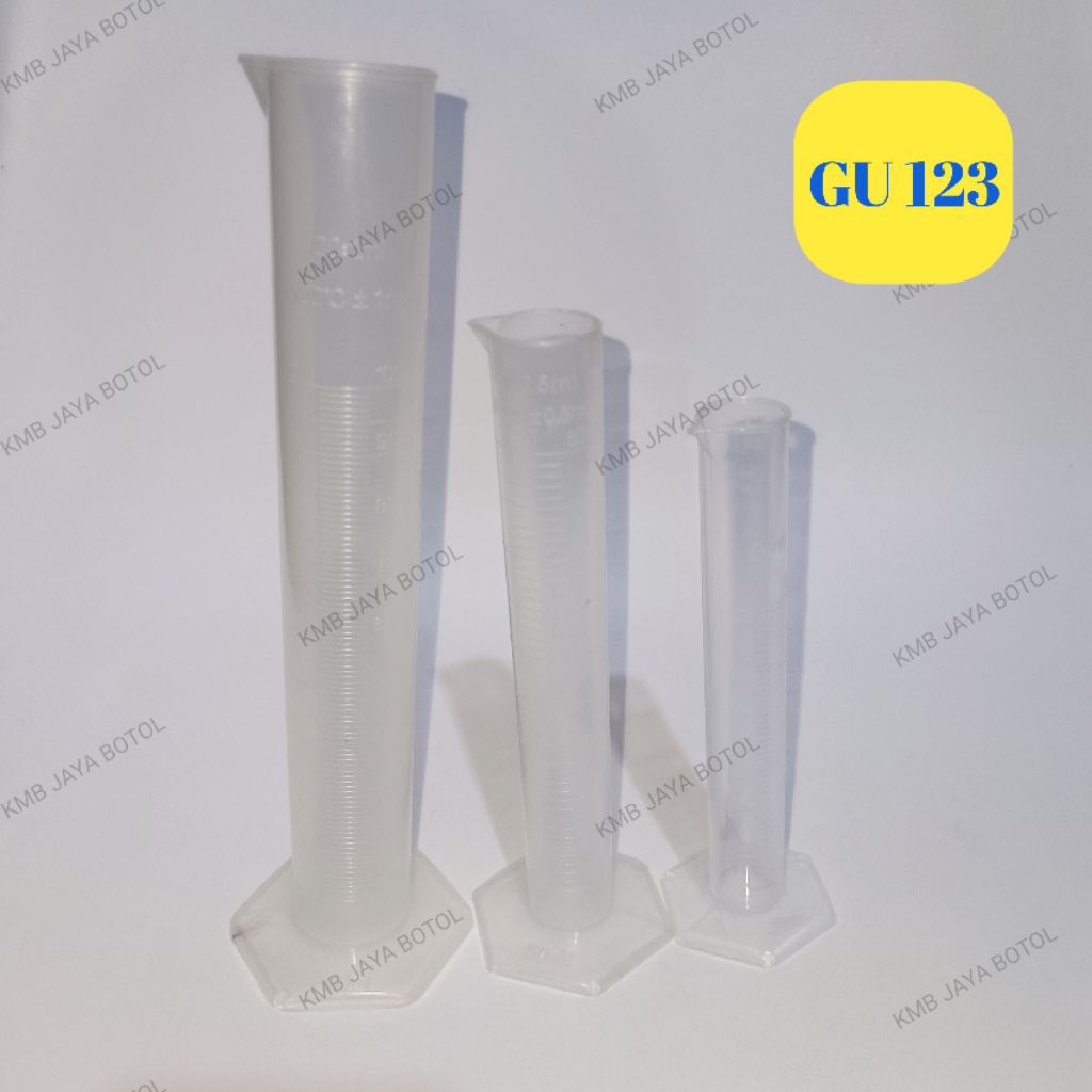 GELAS UKUR PARFUM, GELAS UKUR BIBIT PARFUM BAHAN PLASTIK, GELAS UKUR PARFUM 100 ML, 50 ML, DAN 25 ML