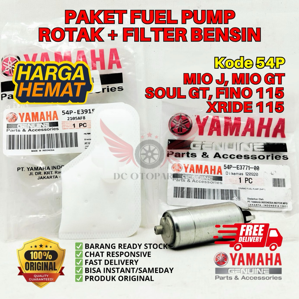 54P ROTAK DINAMO FUEL PUMP MIO J ORIGINAL YAMAHA GENUINE PARTS, ROTAK ORIGINAL YAMAHA MIO J, ROTAK M