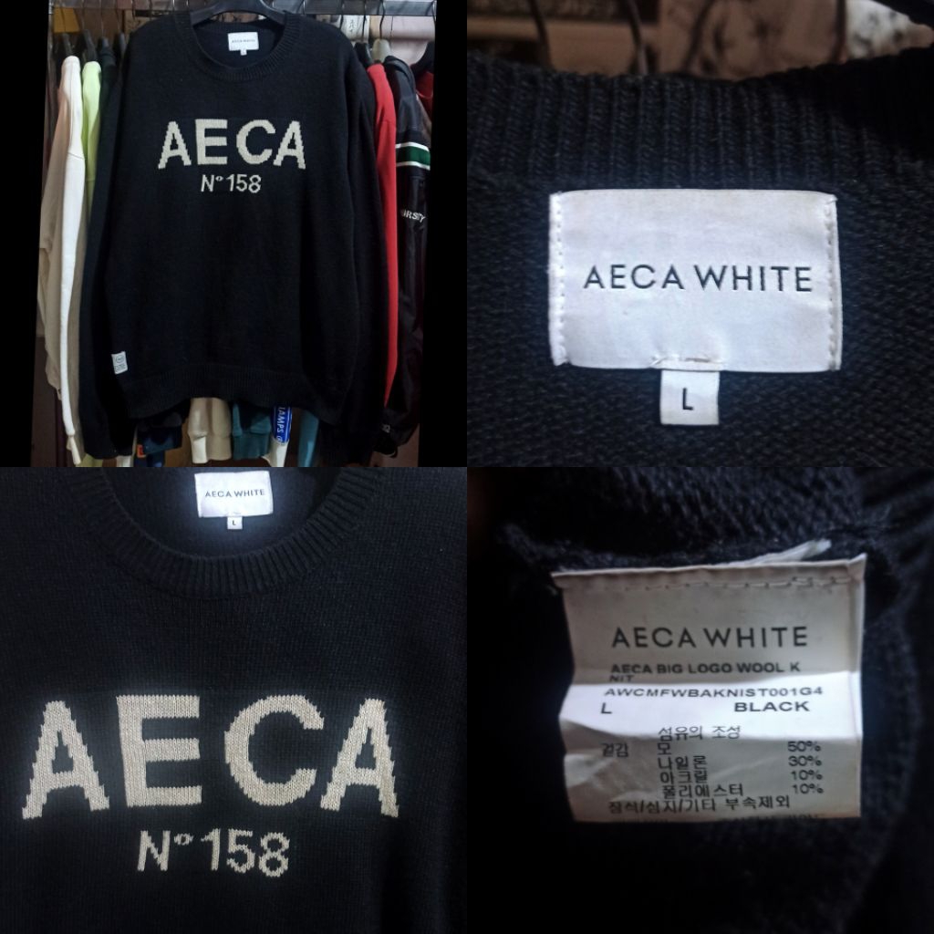 Aeca white wool knitwear