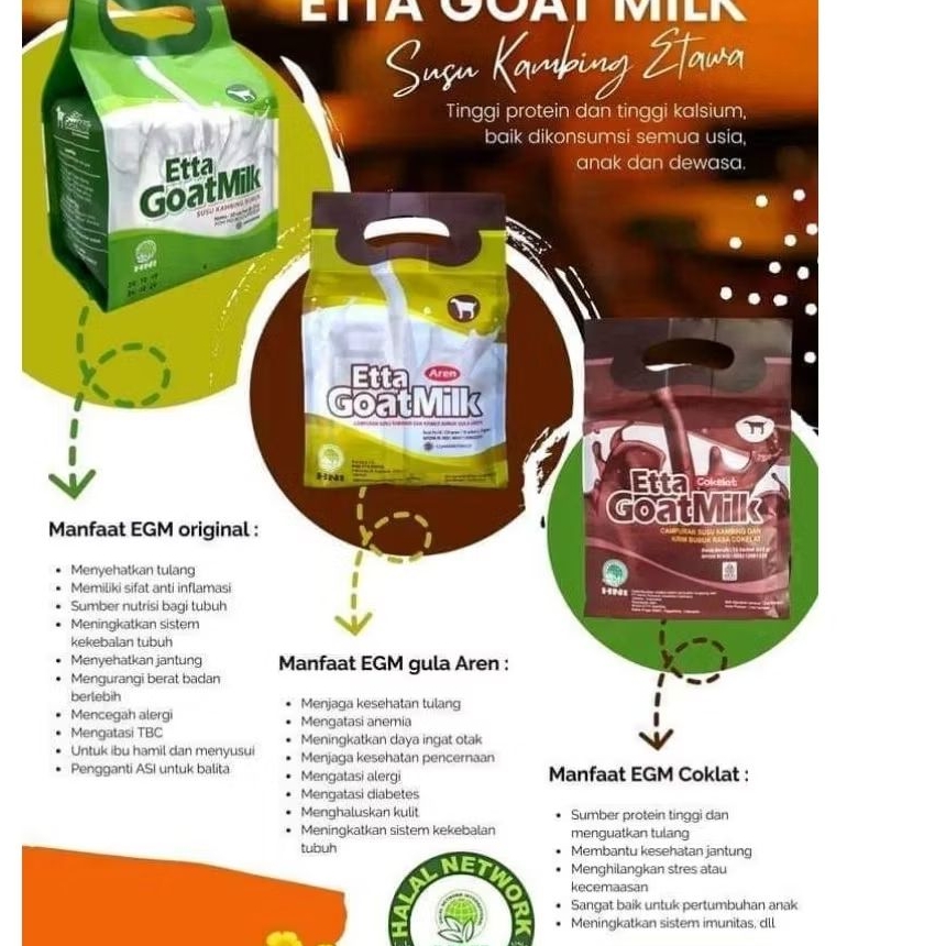 

Etta Goat Susu Kambing Bubuk Semua Rasa