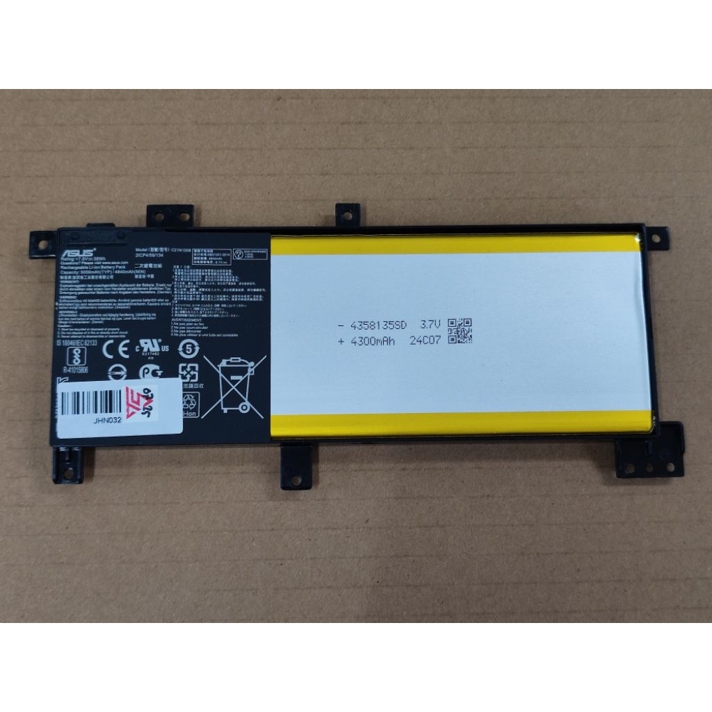 Original Baterai Laptop C21N1508 UNTUK ASUS A456U X456U F456U K456U
