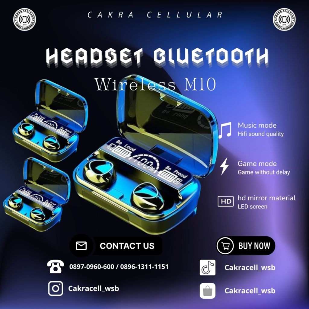 HF BT M10/ Headset TWS M10