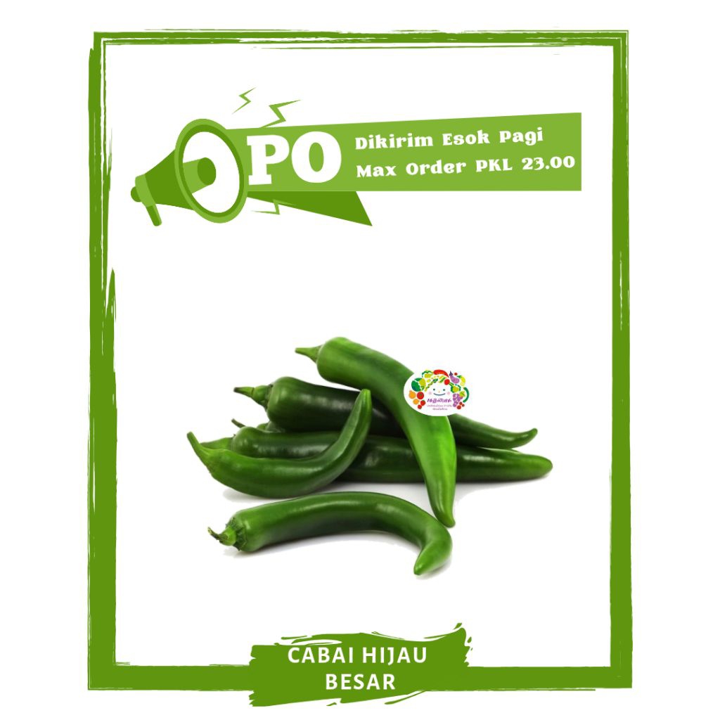 

Cabe Hijau / Cabai / Lombok Ijo / Sayur Sayuran Segar PO Mallahrizwa