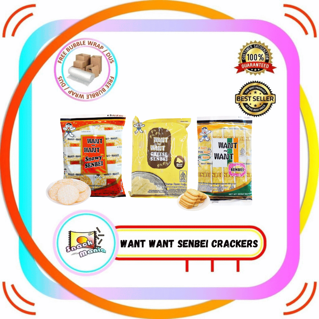 

Want Want Senbei Crackers Krekers Beras Original Cheese ~ 56 gr - 96 gr Buy 1 Get 1 Free