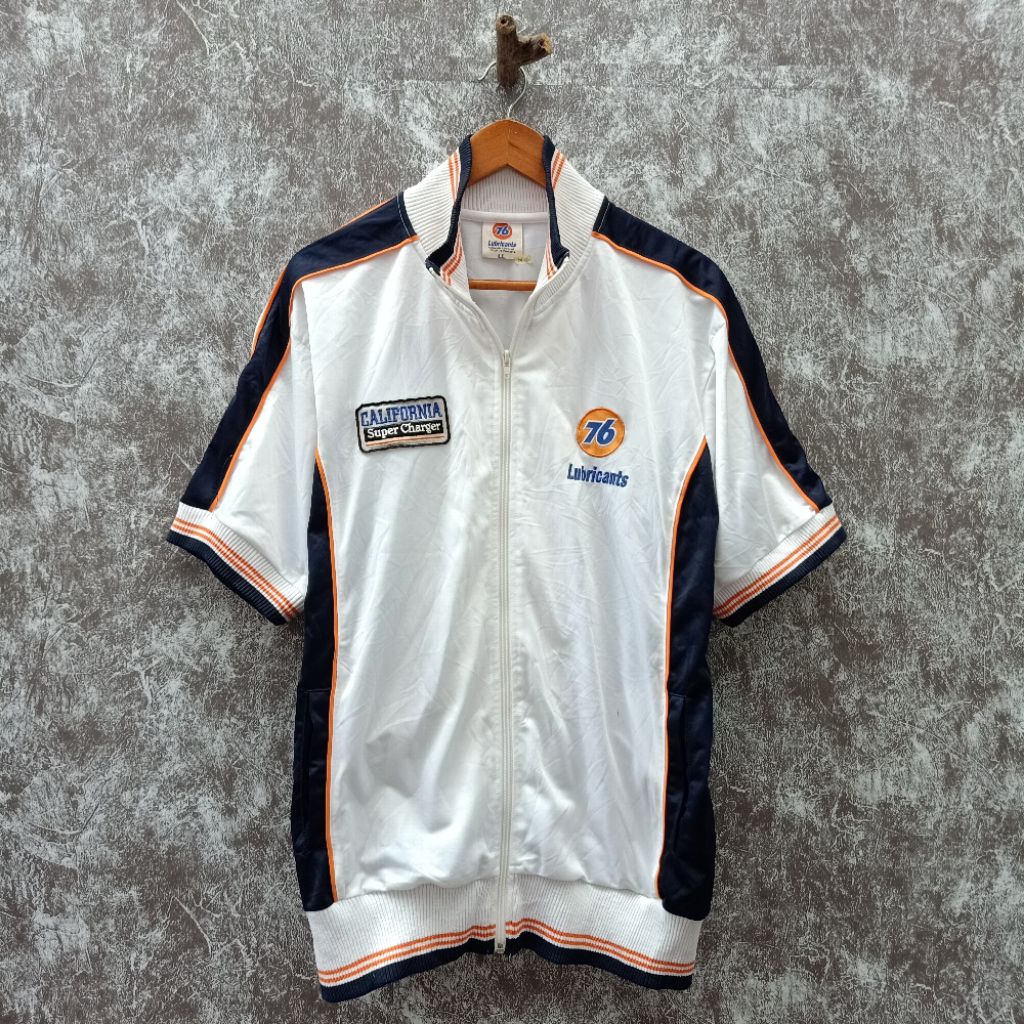 Jaket motor tracktop 76 lubricants