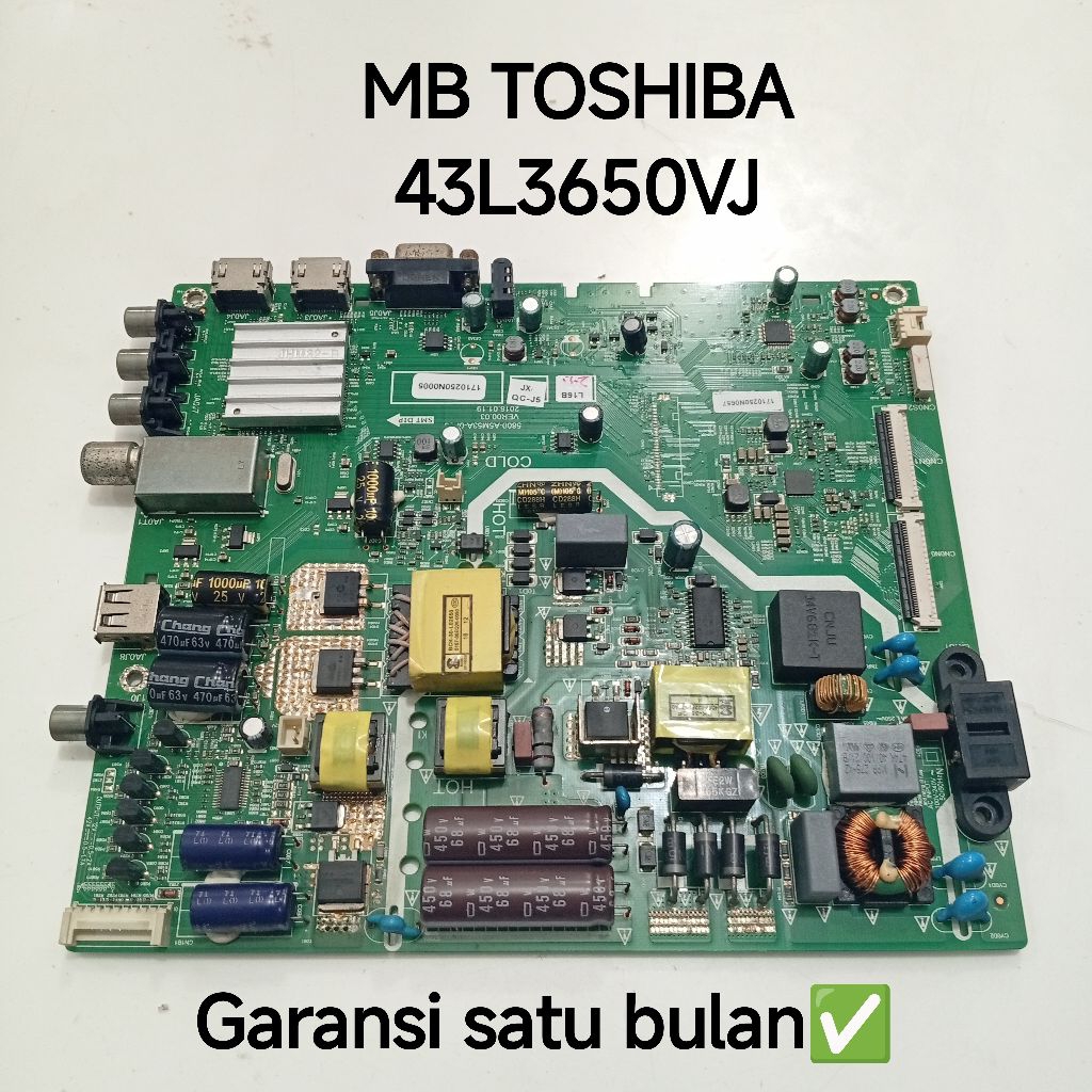MB TV TOSHIBA 43L3650VJ MAINBOARD-MOTHERBOARD-MOBO-MODUL MESIN TV LED TOSHIBA 43L3650VJ