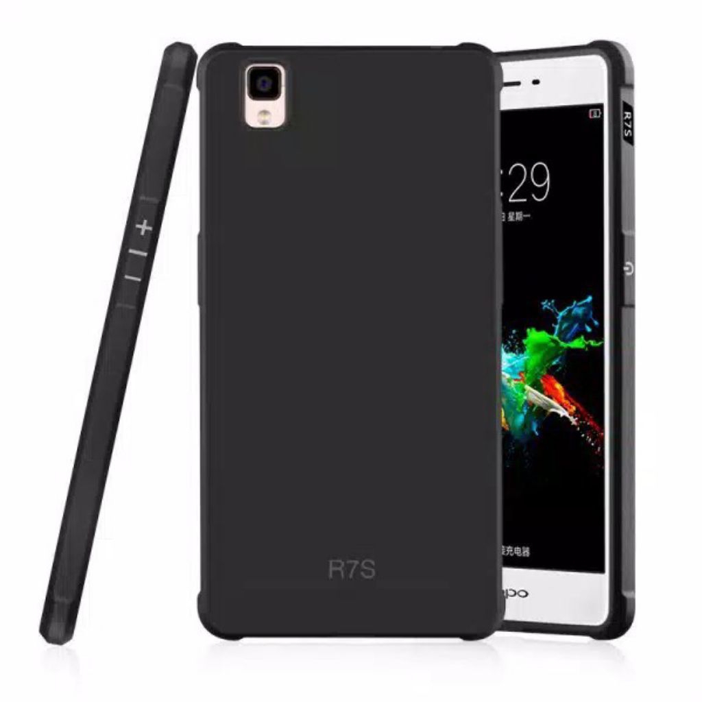 soft case casing black matte oppo R7s / R7SF casing black matte