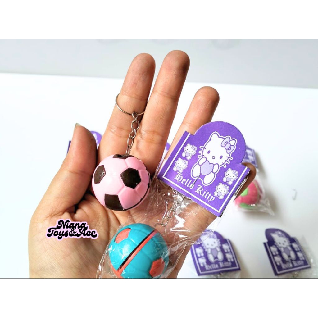 Aksesoris Gantungan Kunci Bola || Acc gantungan mainan kunci Bola grosir harga murah