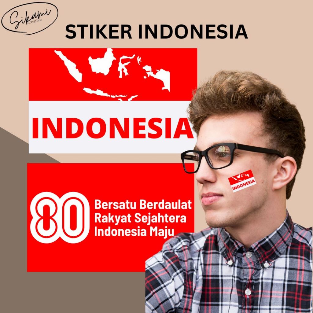 

STICKER BENDERA PIPI INDONESIA isi 50pcs 17 AGUSTUS KEMERDEKAAN NASIONALIS