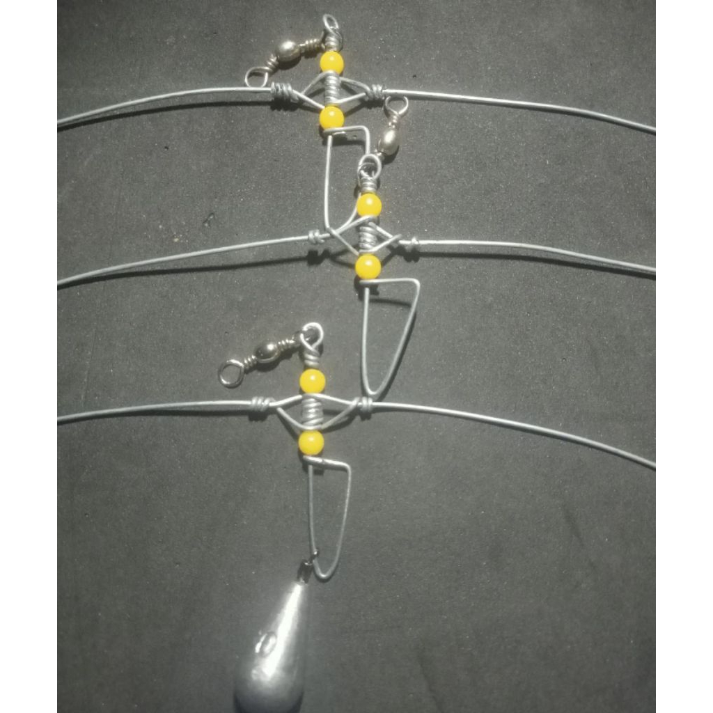 swivel,rolling+ Lingara, ranggung, papiti, petuding, ladung (30/60)rangkaian pancing dasaran baja(1.