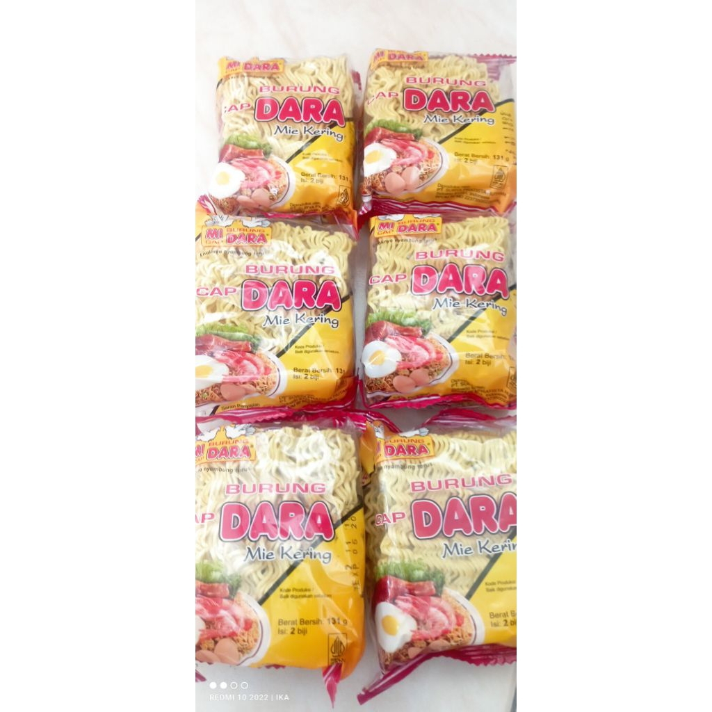 

mie burung dara isi 2biji