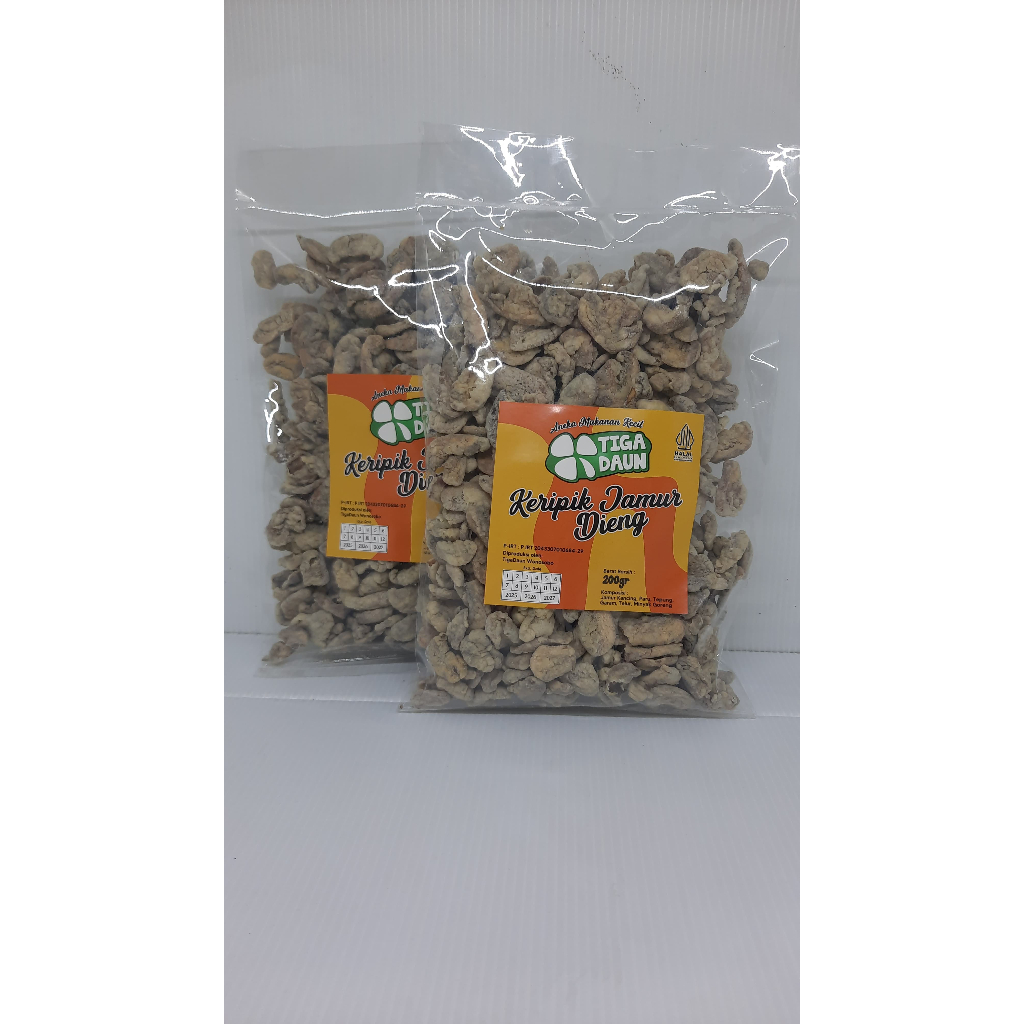 

Keripik Jamur Dieng Tiga Daun 200 gr