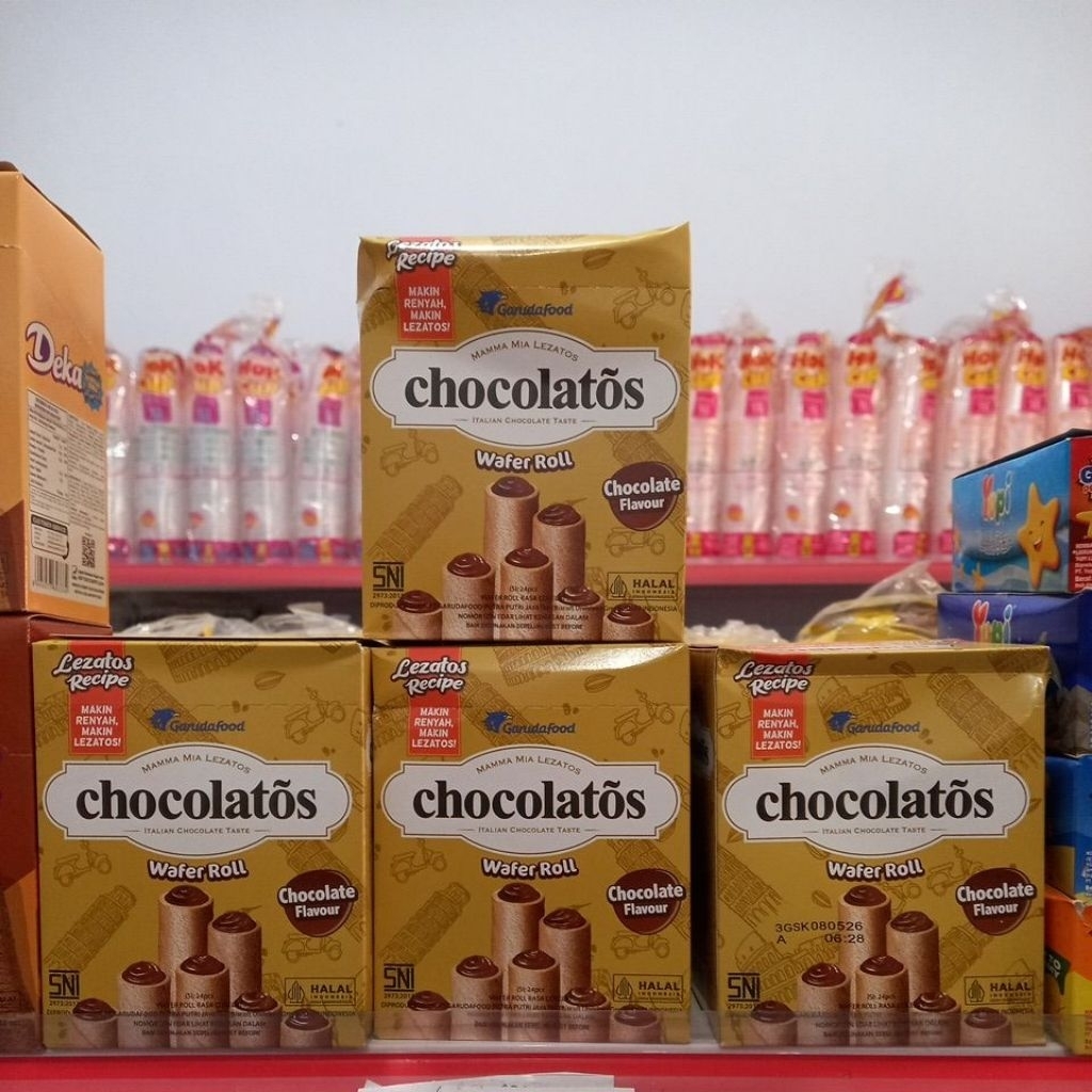 

CHOCOLATOS WAFER ROLL 500 1 BOX ISI 24 PCS
