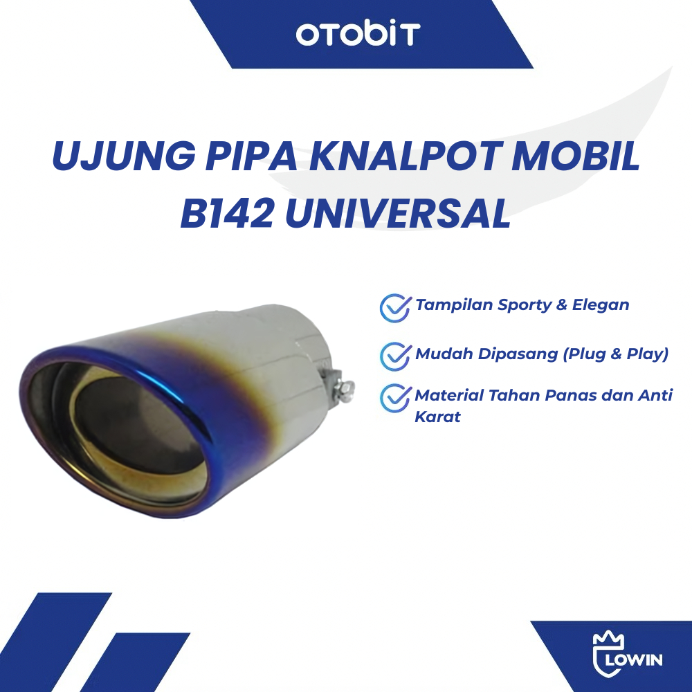 Ujung Pipa Knalpot Mobil Universal / Silencer Knalpot Mobil Universal B142