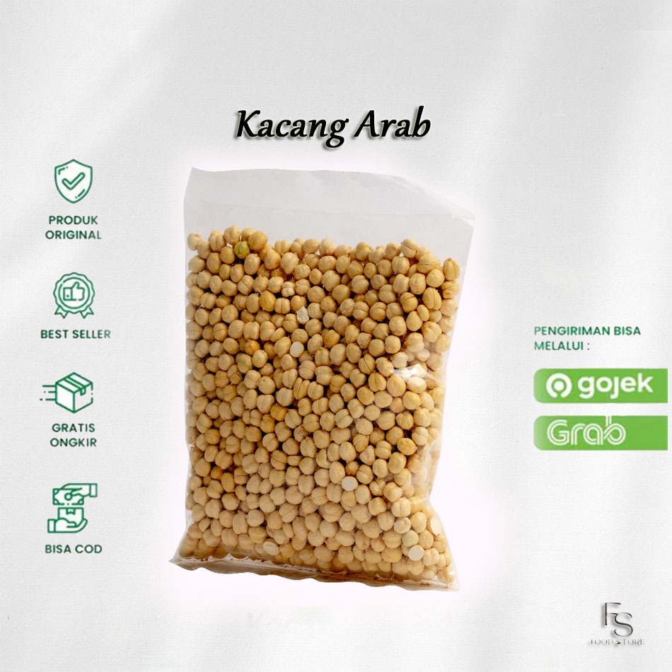 

Kacang Arab Organik Premium Cemilan Sehat Murah Kacang Arab 250 gr Chickpeas