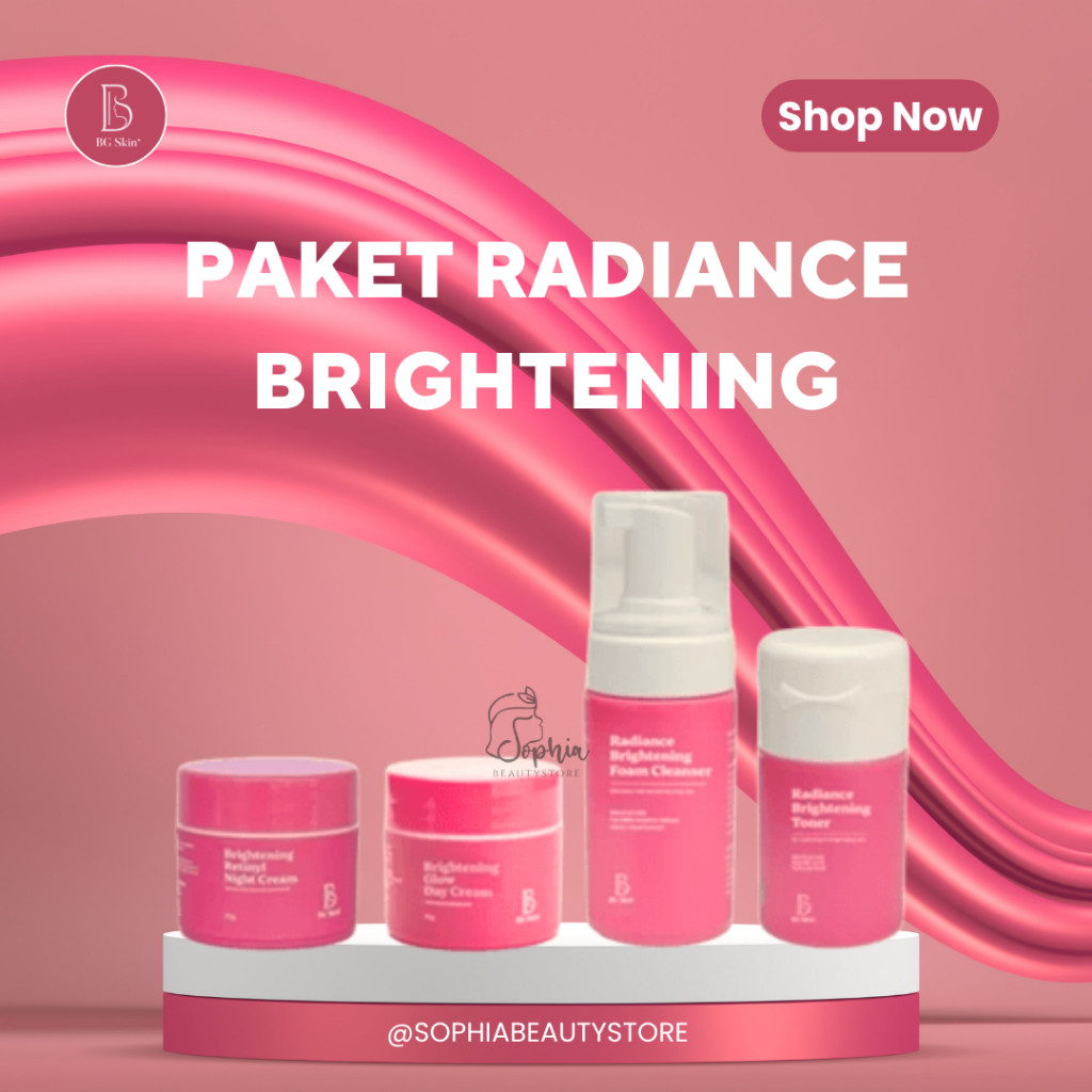 Paket Radiance BG Skin - Whitening Beauty Glow Skincare BG Skin Perawatan Wajah Untuk Memutihkan Kul