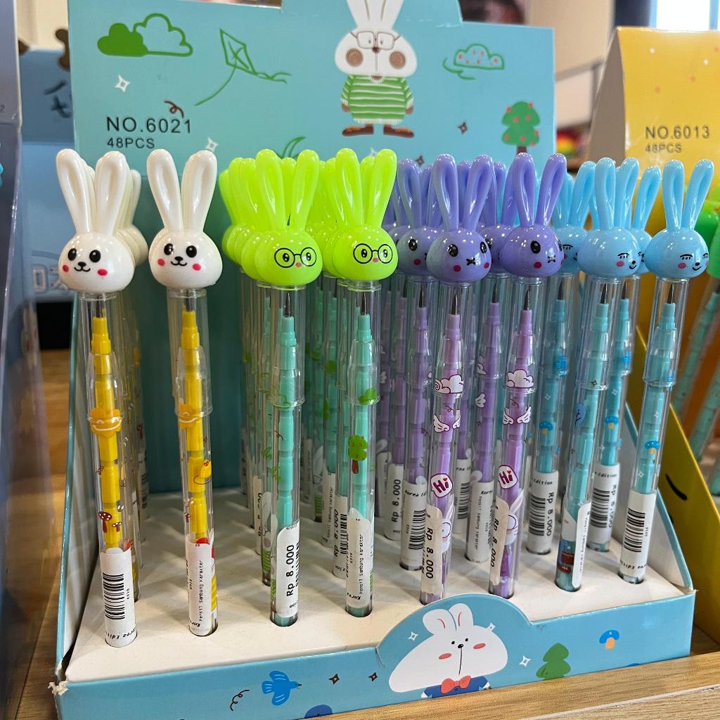 

Pensil Mekanik Susun Character Rabbit Carrot Windmill