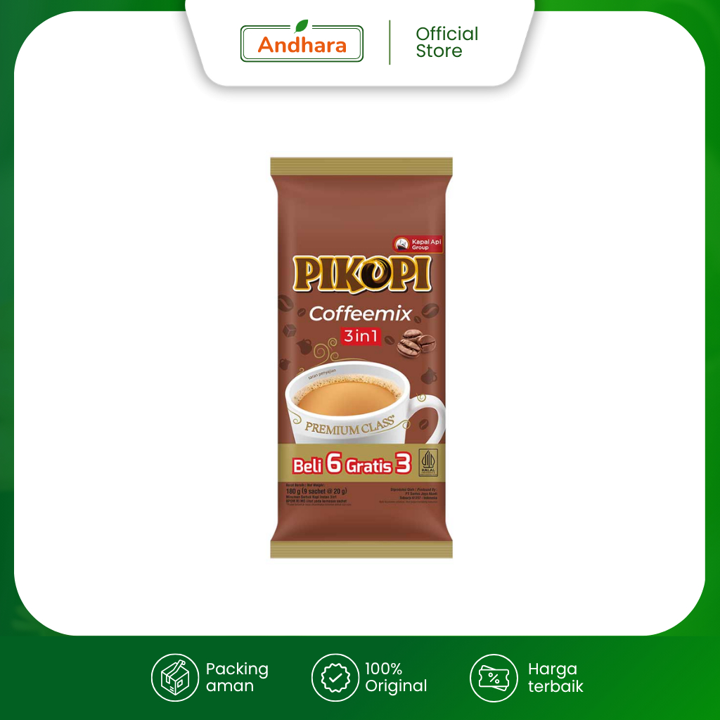

Pikopi Coffeemix isi 9 Sachet @20gr - Beli 6 Gratis 3 - Produk Kopi PIKOPI dengan Penawaran Spesial