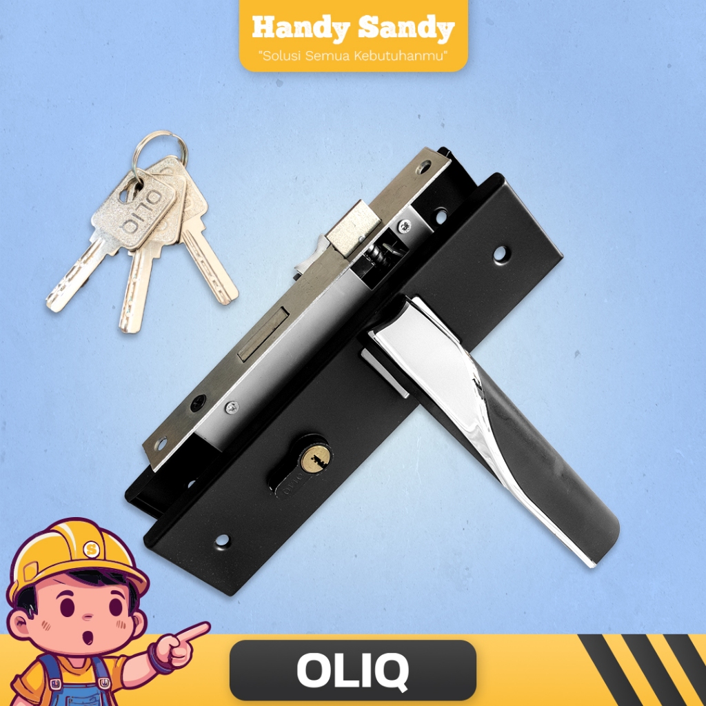 OLIQ/LEXON/MAROON Gagang Handle Minimalis Modern Kunci Pintu MEDIUM - 20cm | Pintu SET Rumahan