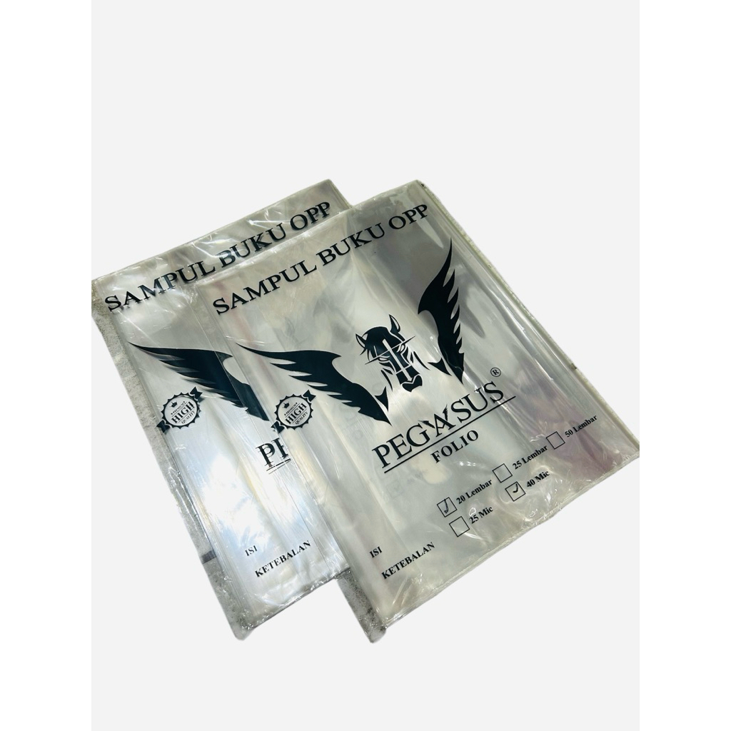 

SAMPUL BUKU TULIS OPP LEM FOLIO/F4 PEGASUS 20 LEMBAR