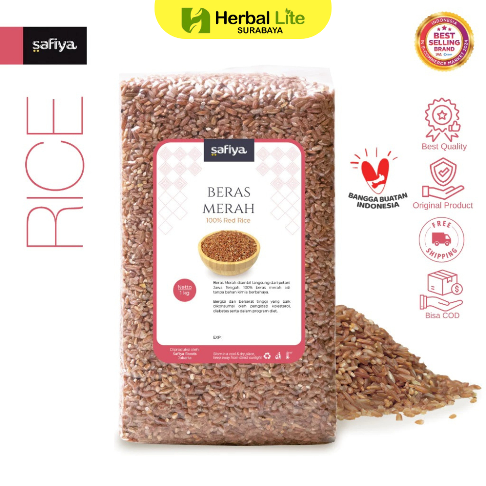 

Safiya Beras Merah Organik 1 Kg Beras Pecah Kulit Premium